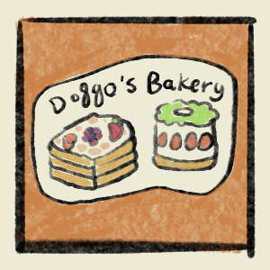 Doggo's bakery serves matcha koko and triple berry cake