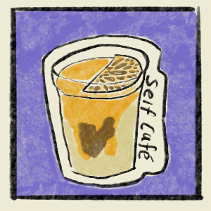 Fancy coffees at Self Cafe