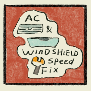 Getting DB's AC and windshield quickly fixed